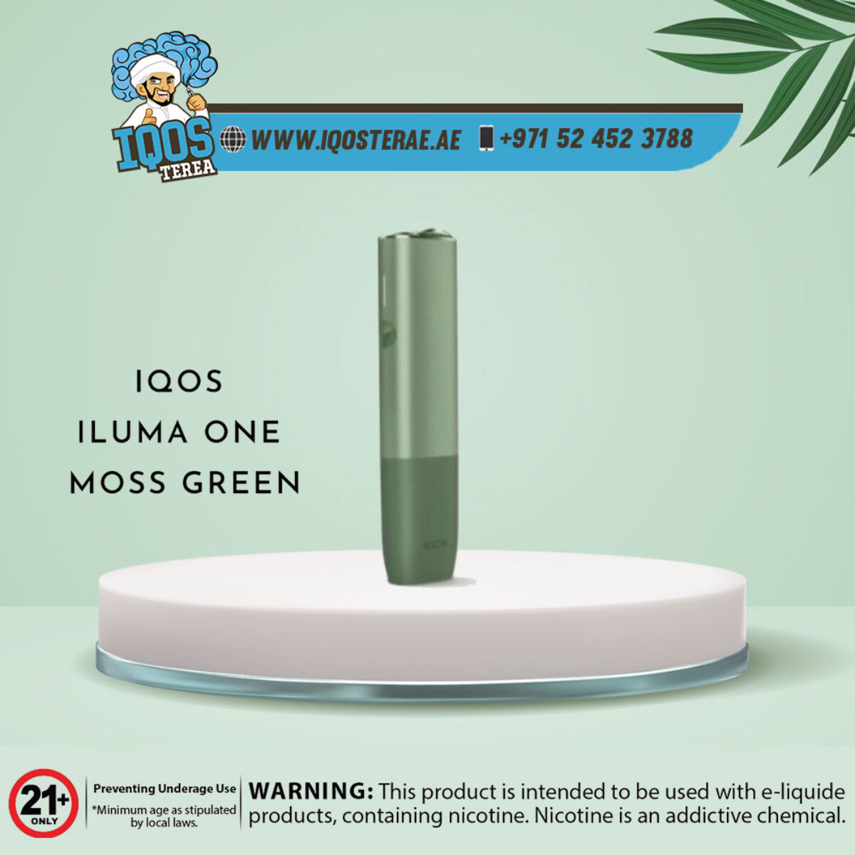 Iqos Iluma One Kit Moss Green – k kiosk Tabakshop